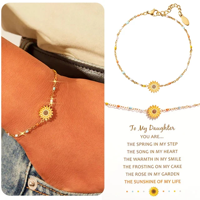 Magnetische Armbänder Mit Buchstabe Sonnenblumenarmband Ölgemälde