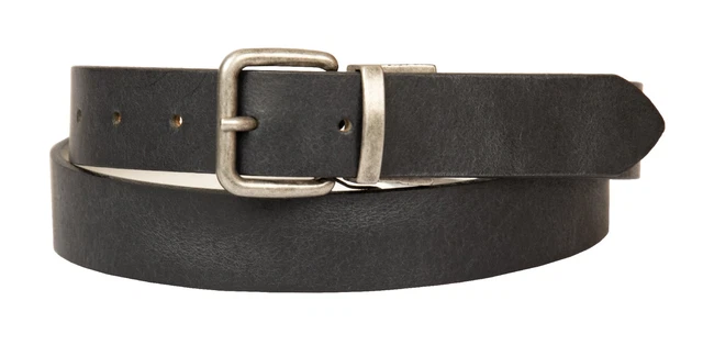 Police Cintura Reversibile Uomo in Vera Pelle, Made in Italy, alta 3,5cm, Senza Cuciture, Regolabile e Accorciabile Colore Testa Moro Dimensione 115 cm