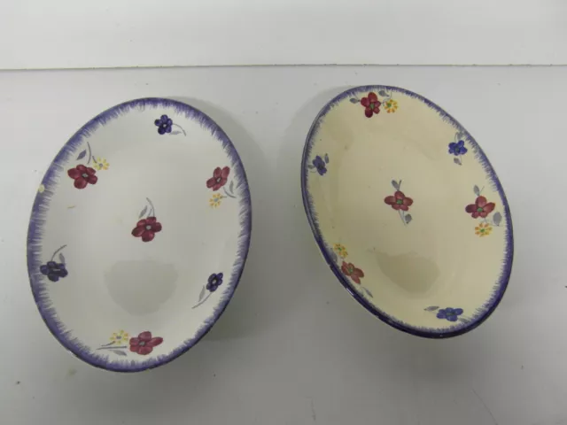 Petits plats ovale céramique Digoin Sarreguemines modèle Marylou