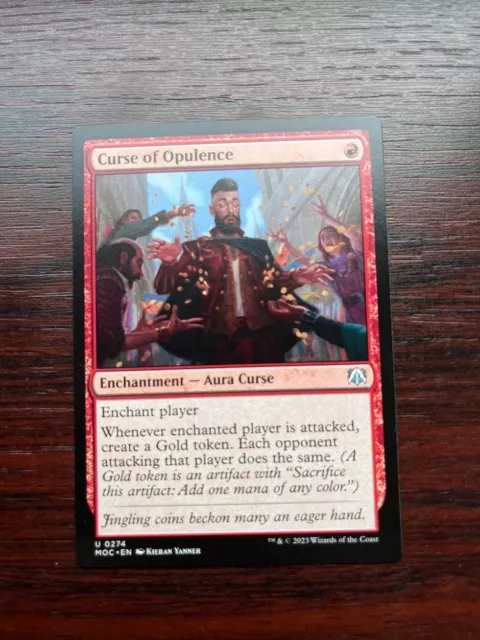 1x CURSE OF OPULENCE - COmmander - MTG - Magic the Gathering