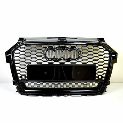 FRONT GRILL Look RS1 BLACK FOR AUDI A1 8X 2015-19 Wabengrill Grille Stoßstange :