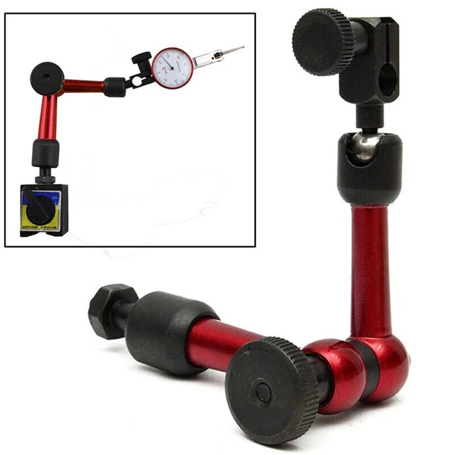 1Pcs Universal Dial Test Indicator Gauge Magnetic-Flexible Base Holder Stand