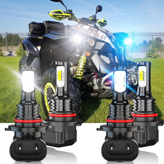 Super Bright LED Headlight Bulb 6000K BL For Can-Am Outlander 1000 500 650 800R