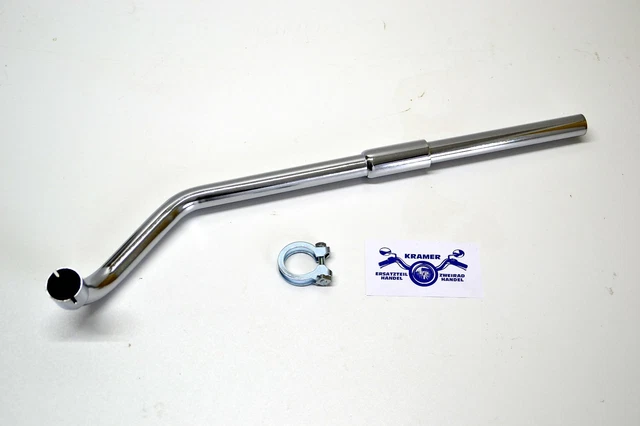 Auspuff Krümmer NEU Für Hercules Sachs Supra 4 GP K 50 KX-5 Moped/Mokick – Chrom