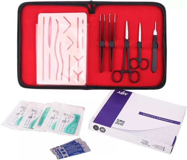 Kit de suture | Kits of Medicine| Cours vidéo sur la suture 9 vidéos en  anglais | Kit complet de pratique de suture pour les étudiants en médecine