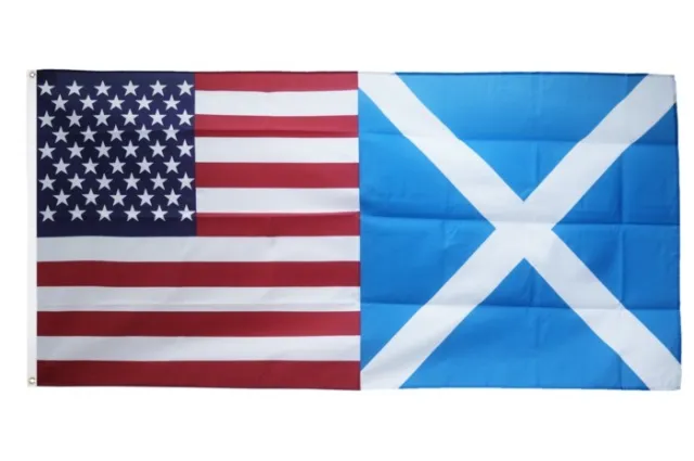 Freundschaftsflagge Fahne USA - Schottland - 90 x 180 cm Hissflagge