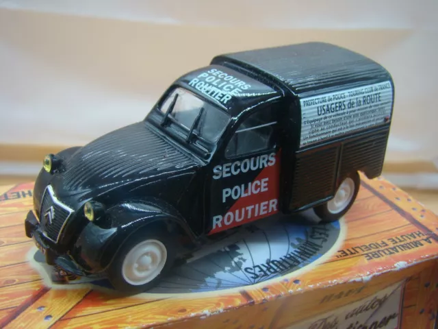 CITROEN 2CV AZU 1954 Police Secours Routier 1/43 NOREV Neuf Boite D'Origine