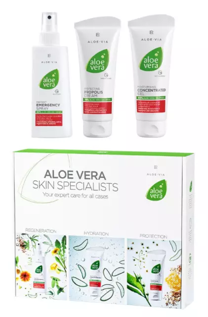 (45,30 EUR/l) 2x LR ALOE VIA SERIE - Aloe Vera Spezial-Pflege-Box - 3-teilig