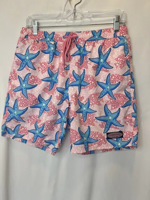 Vineyard Vines Underwater Starfish Chappy Trunks Men's Size Small Swim Shorts