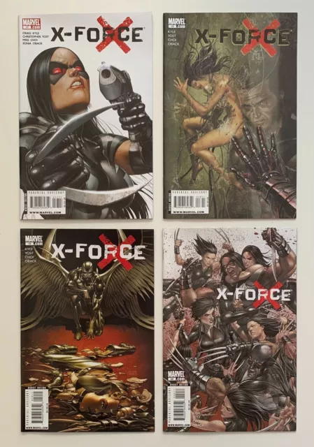 X-Force #17, 18, 19 & 20 comics (Marvel 2009) 4 x FN+ to VF/NM condition issues.