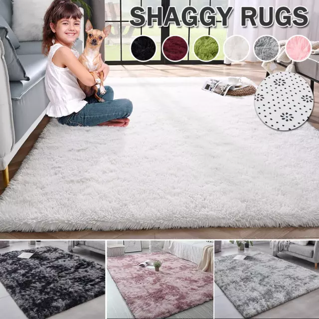 LONENESS Floor Rug Shaggy Rugs Soft Fluffy Large Carpet Area Living Room Bedroom