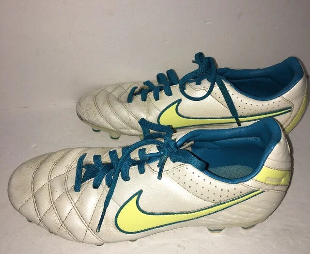 Nike Femmes Taille 8 US / 39 Eu-Tiempo Mystic IV Fg 454118 174 WH Bu Yl Football