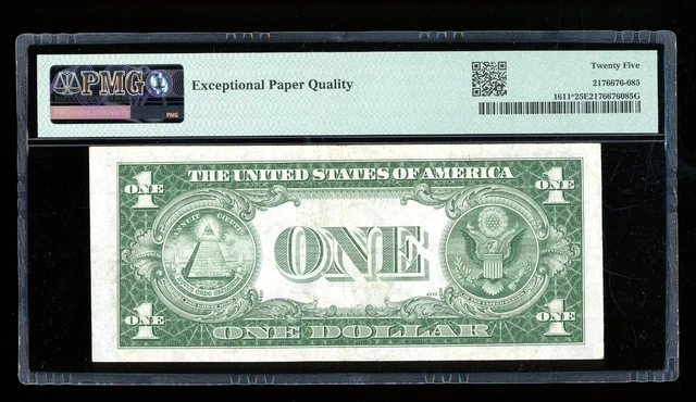 DBR $1 1935-B Silver Vinson STAR Fr. 1611* PMG 25 EPQ Serial *09746642B 2