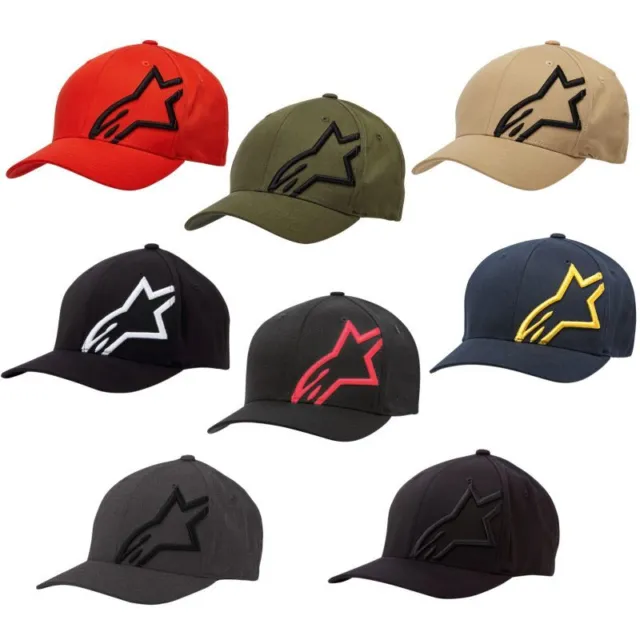Alpinestars Corp Shift 2 Curved Brim Unisex Adult Flexfit Hat - Pick Size/Color
