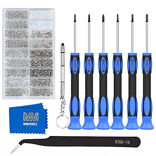 1010 Piezas Kit de reparación profesional para gafas con tornillos,