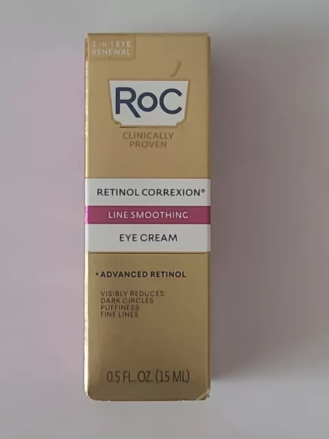 RoC Retinol Correxion Line Smoothing Eye Cream Advanced Retinol 0.5 oz (15mL)