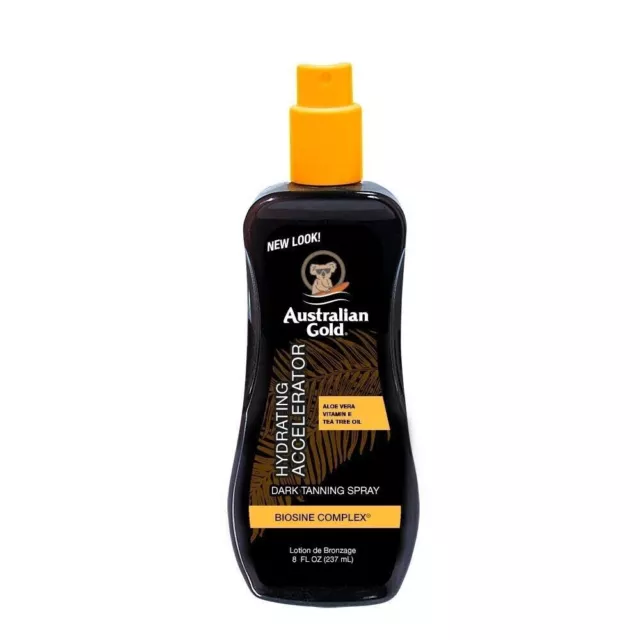 Australian Gold Dark Tanning Accelerator Spray Gel, 8 Ounce