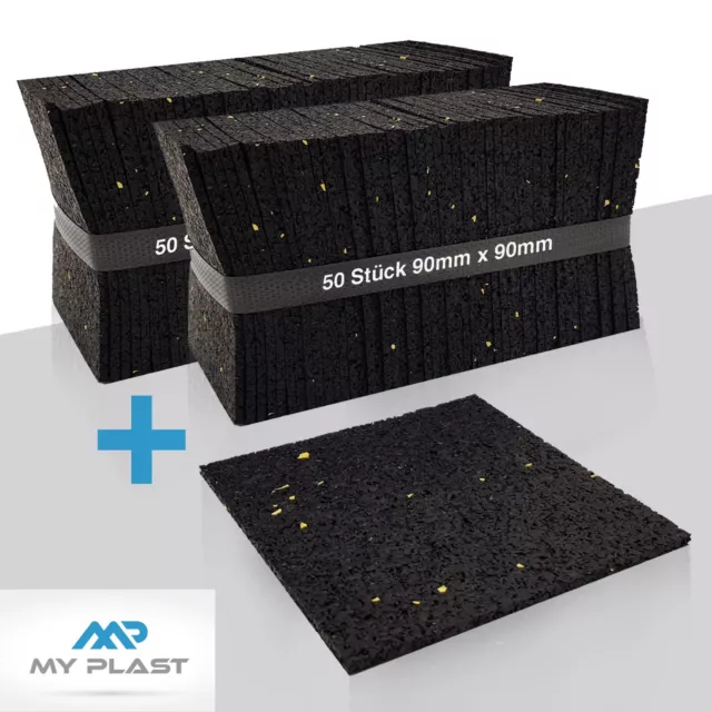 100 Piezas 3mm Terrassenpad Granulado Bautenschutzpads, Almohadillas