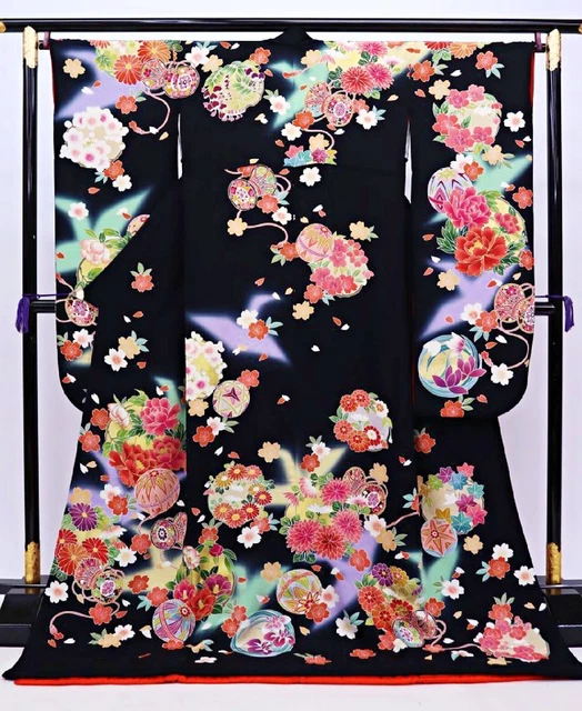 Japanese Kimono Uchikake Wedding Pure Silk  japan 881