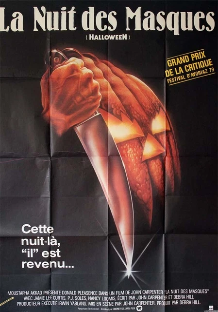 HALLOWEEN, LA NUIT DES MASQUES Affiche originale 1978 John Carpenter 120X160 CM