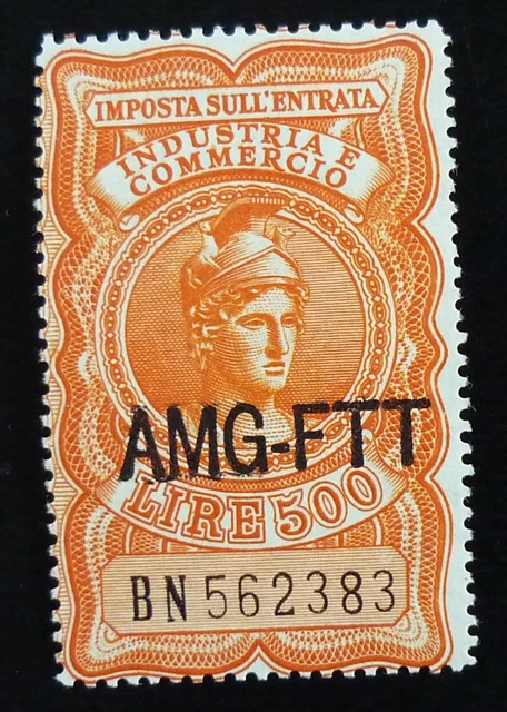 Italy Trieste AMG FTT Revenue Stamp - Lire 500 US 3