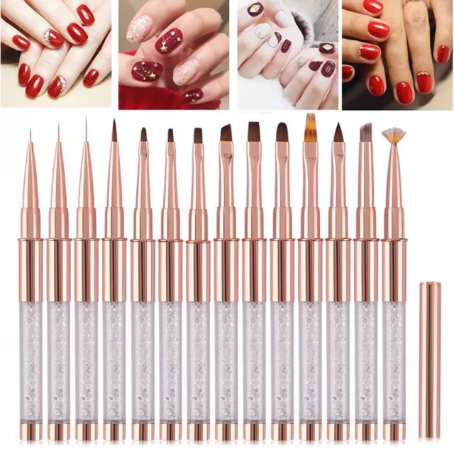 Kristall Acryl Gel Schnitzen Flüssigpulver Diy Nagel Zeichnung Pinsel Stift  {