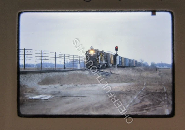 Original '79 Ektachrome Slide NW Norfolk Western 1613 SD40 action Briceton  37G4