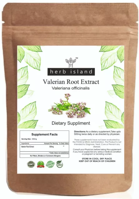 Valerian Root 100% Pure Extract For Restful Sleep & Relaxation Insomnia Support