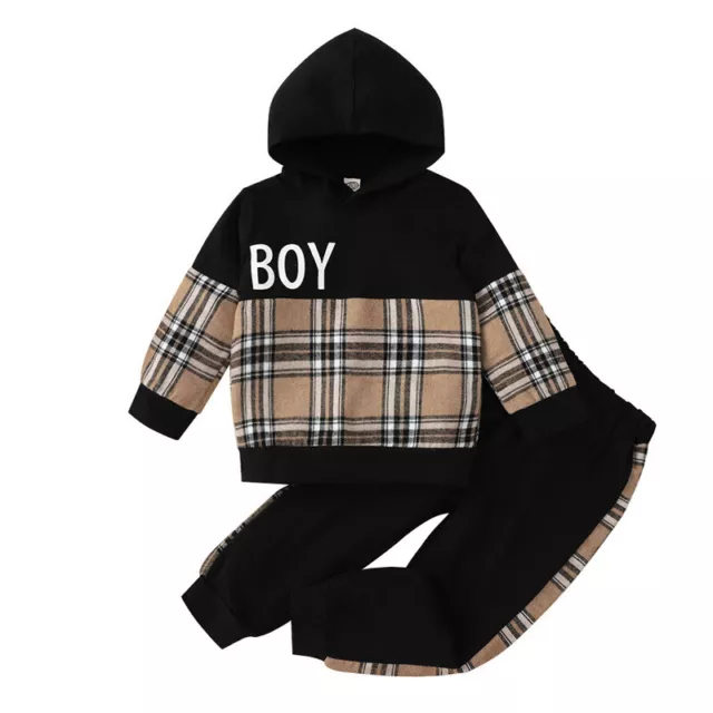 Kids Boys Gentleman Outfits Suit Casual Tops Long Pants Baby Toddler Clothes Set
