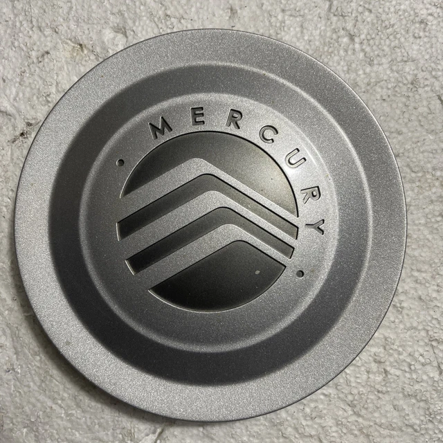 ONE MERCURY GRAND Marquis Wheel Silver Center Cap. Genuine part 6W33