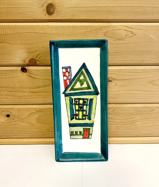 Hand Painted Cheese Tray House Theme Scott's of Wisconsin
