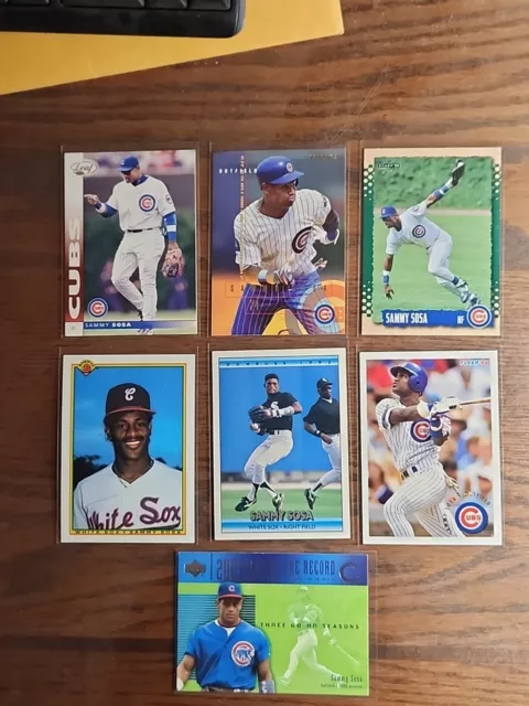 Sammy Sosa White Sox Cubs RC Insert Lot Of 20 Cards