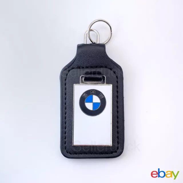 New Style BMW Keyring Genuine Dealer Original Steel and Leather Keychain Gift UK