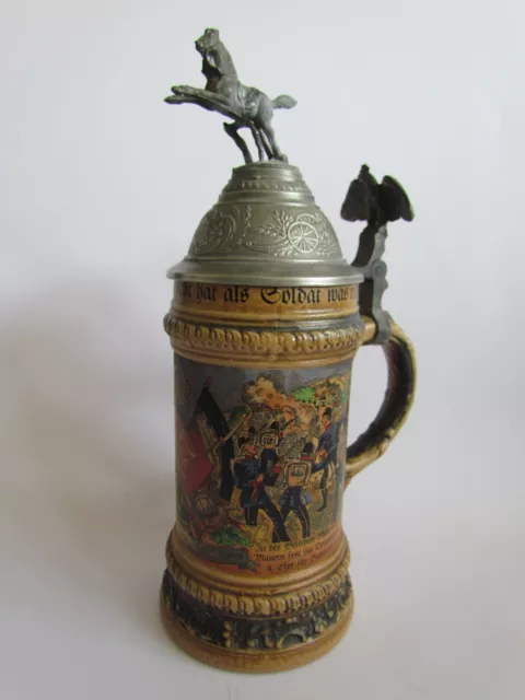 Vintage German 0,5 liter mug - Erinnerung an meine Dienstes. bei der 3. Comp.127