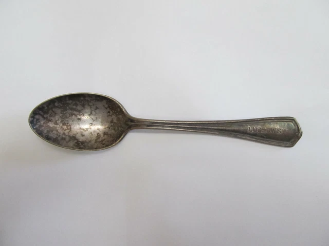 Vintage Luchows German Restaurant Spoon 6 Inch Oneida Hotel Plate New York Nyc 2