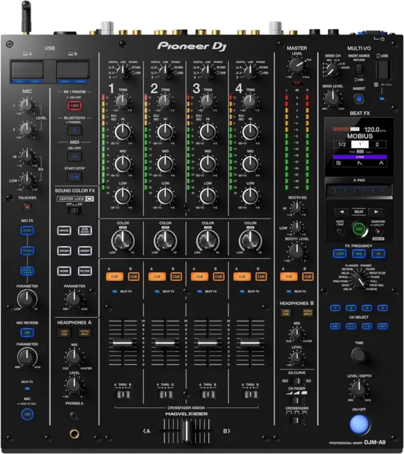 Pioneer DJ DJM-A9 4ch Professional DJ Mixer w/transformer / Ships from Japan