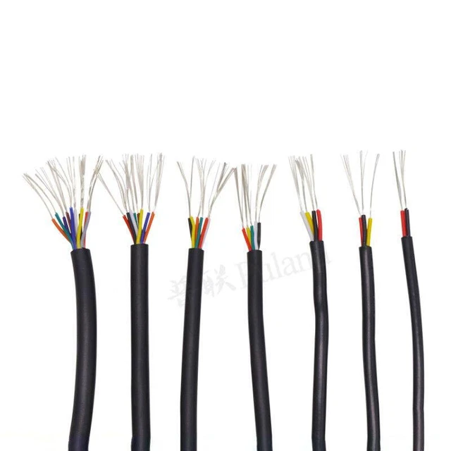 Lotto 28 cavi fili PVC AWG 2/3/4/5/6/7/8/9/10 conduttori cavo di alimentazione flessibile