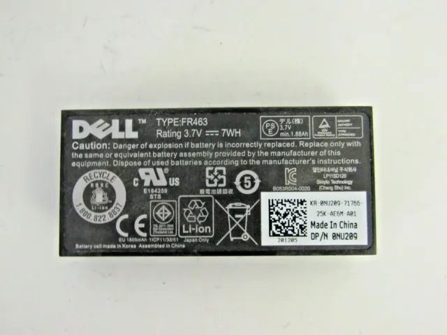 Dell Lot of 14 NU209 Li-Ion RAID Controller Battery 0NU209     A-8