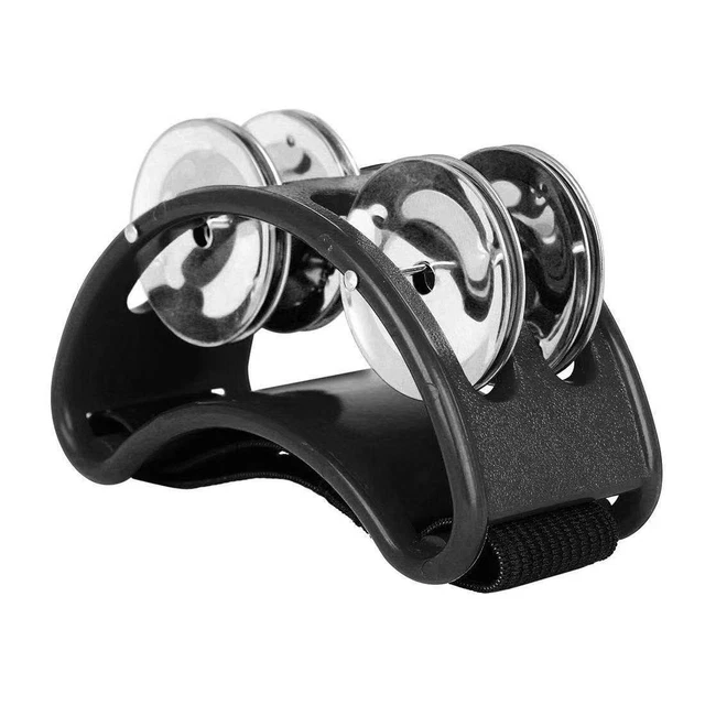 FOOT TAMBOURINE PERCUSSION Jingle Shaker Musical Instrument Bells £5.19 ...