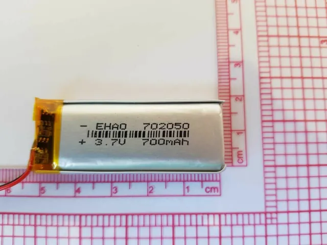 LiPo Li litio batteria ricaricabile orologio ricambi ripara 3.7V 3,7V 700mAh