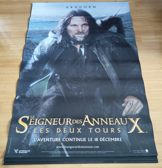 Affiche Cinema kakémono 120x180 le seigneur des anneaux x6 les deux tours
