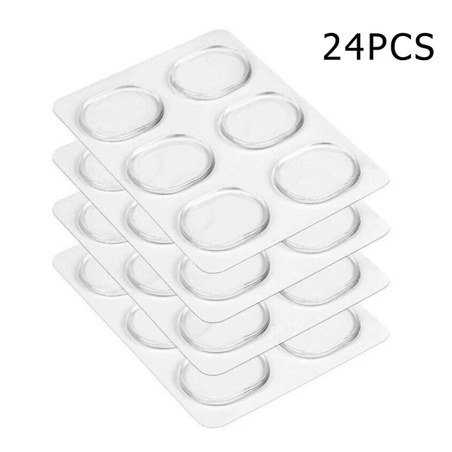 Silencers Drum Shelf Mute Pad Silicone Soft Transparent 24 PCS Damper Drum