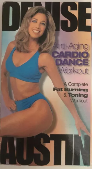 Denise Austin Anti-Aging Cardio Dance Workout(VHS 1999)TESTED-RARE-SHIPS N 24 HR