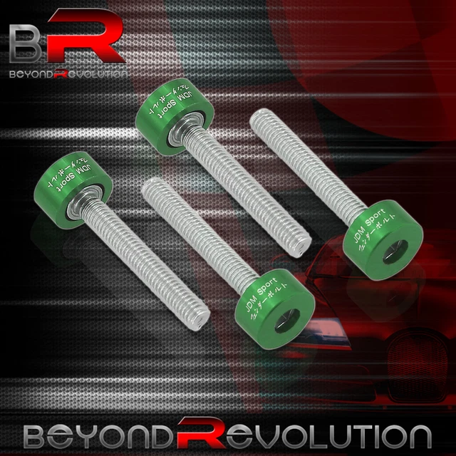 For B Series B16 B18 JDM Sport 4Pcs 6mm Metric Distributor Cam Cup Washer Green