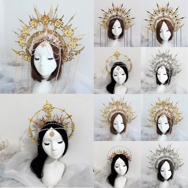 materiale corona fai da te Copricapo della Dea del Sole Diadema gotico lolita