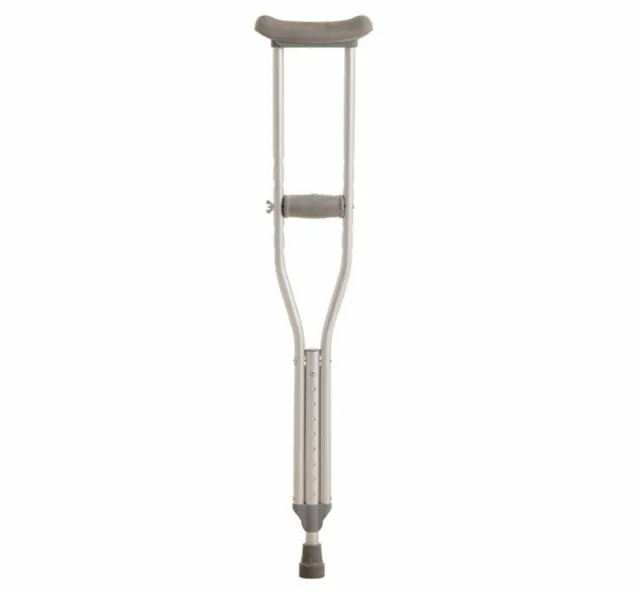 Mle Underarm Lightweight Aluminium Crutches Youth Height Adjustable