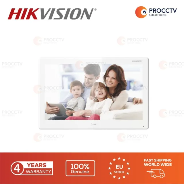 Monitor Android Hikvision per citofoni DS-KH9510-WTE1 (B) (Bianco)