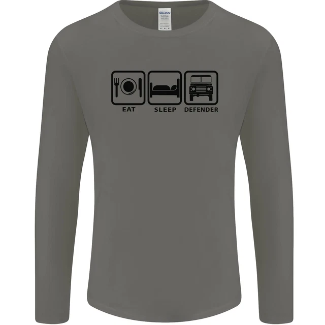 T-shirt da uomo a maniche lunghe Eat Sleep 4X4 Off Road