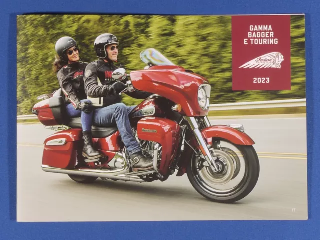 Prl) Moto 2023 Indian Gamma Bagger Touring Catalogo Brochure Depliant Biker Usa