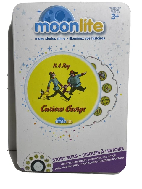 Moonlite Curious George Reel for Moonlite Story Projector New Sealed W9